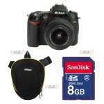 Nikon D90 18-55mm DX + SD Sandisk 8GB + Nikon Geanta SLR Top Loader