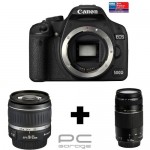 Camera digitala Canon EOS 500D + obiective 18-55 + 75-300mm